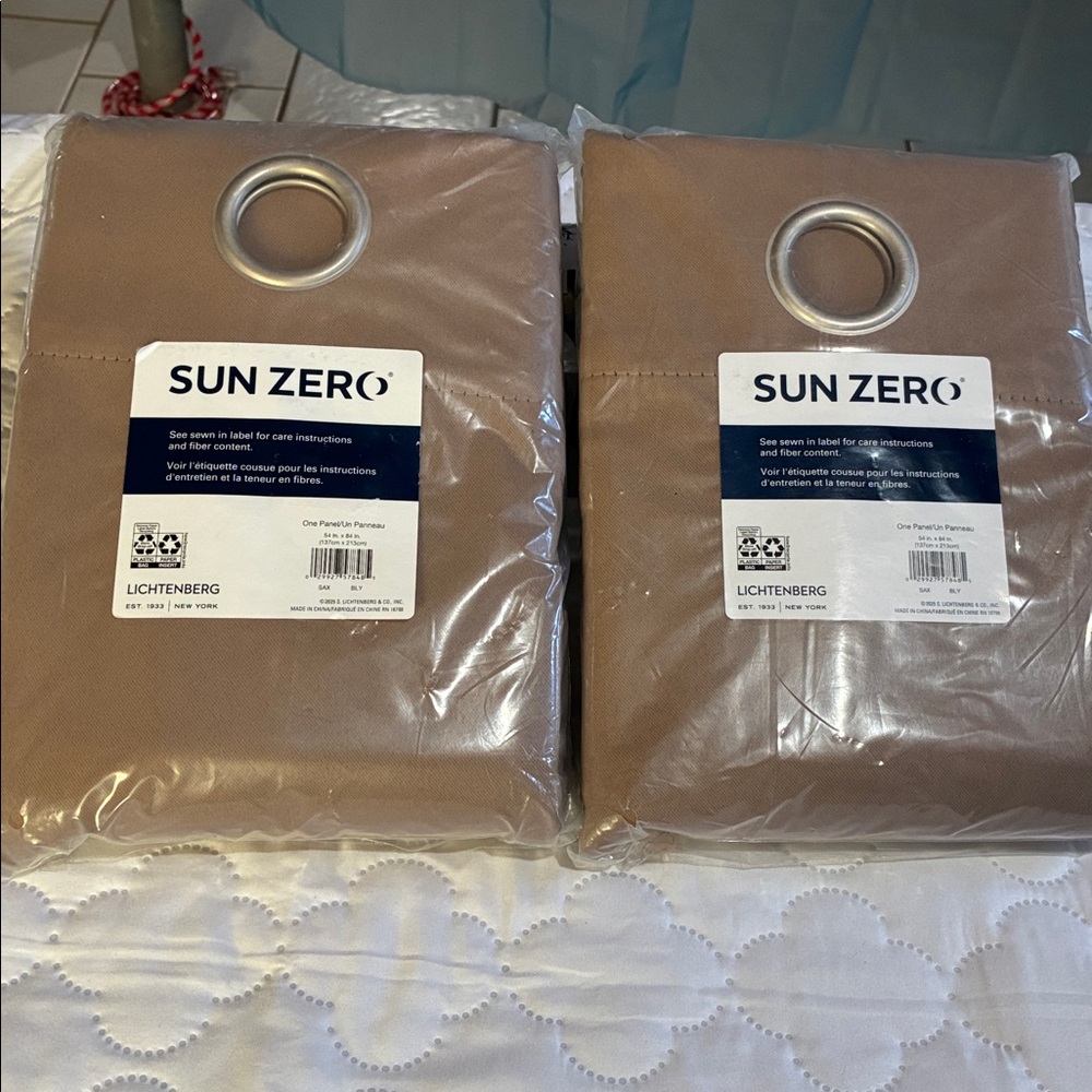 Sun Zero Tan Curtains